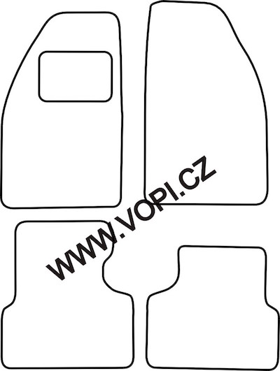 Autokoberce Saab 9000 1997 - 1998 Colorfit Fun (4004)